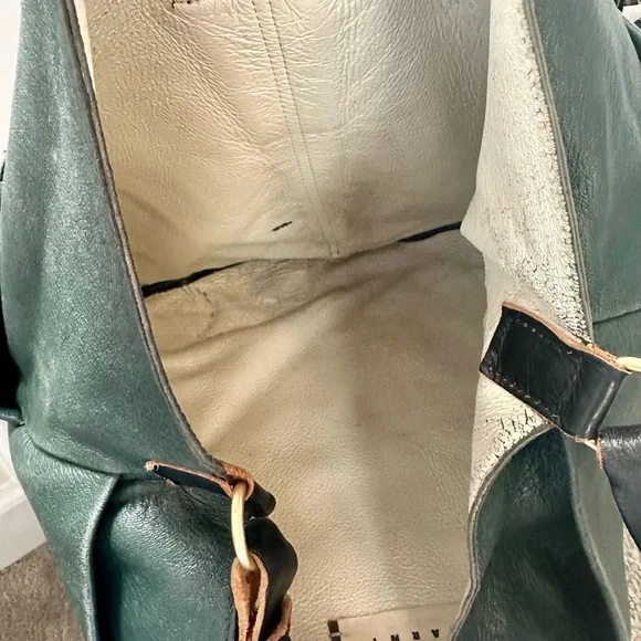 MARNI Leather Hobo Bag with Slouchy Design - Picture 12 of 12